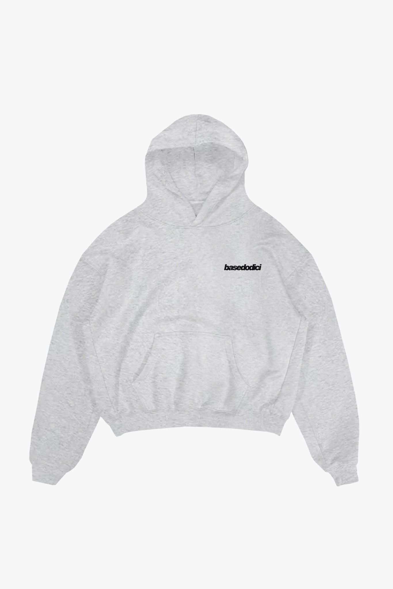 Hoodie "COMFY" Basic AshGrey/Black - BASEDODICI®