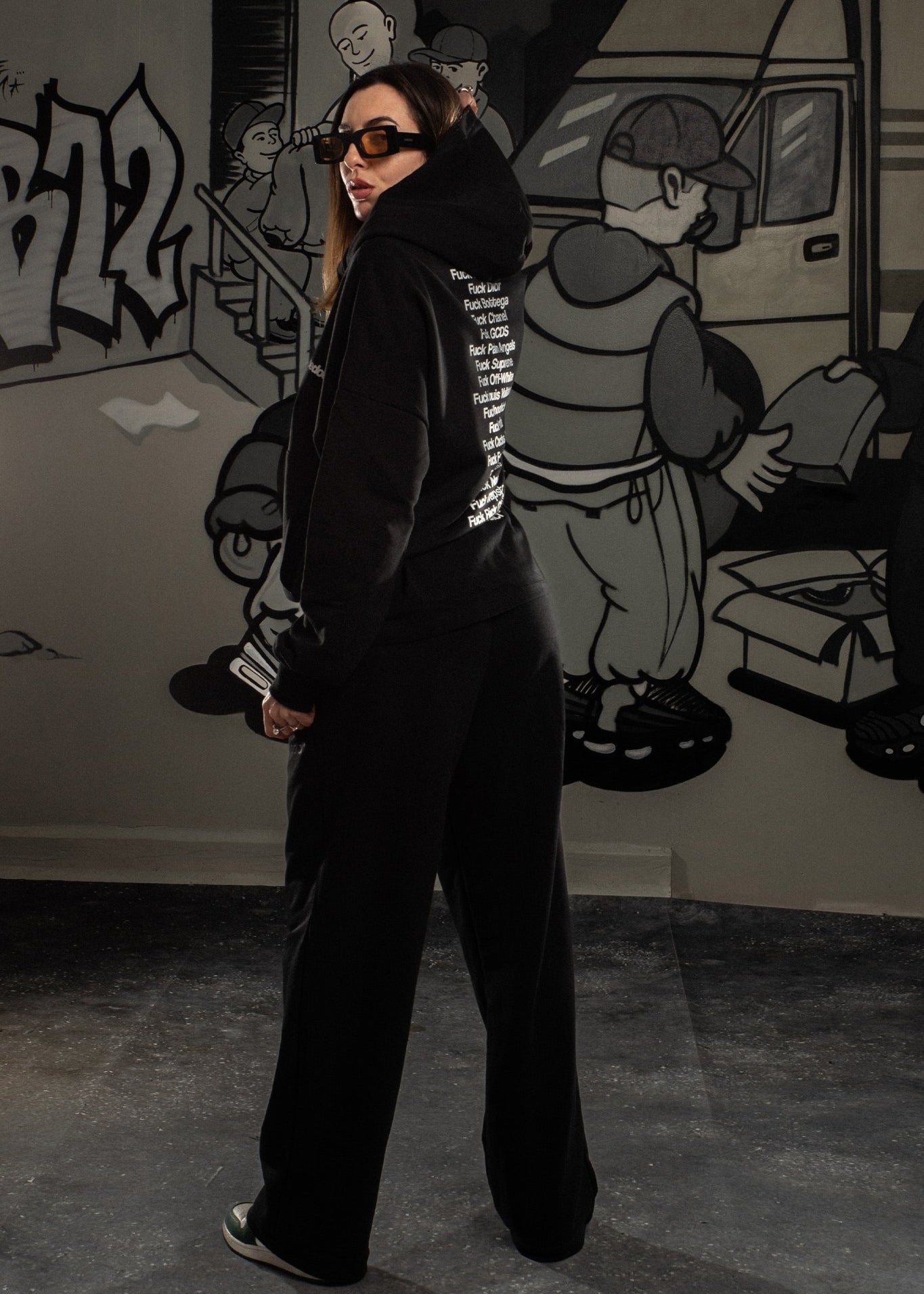Hoodie "COMFY" FCK Black - BASEDODICI®