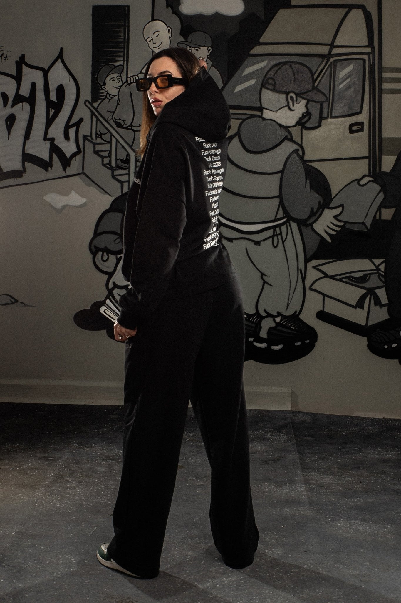 Hoodie "COMFY" FCK Black - BASEDODICI®