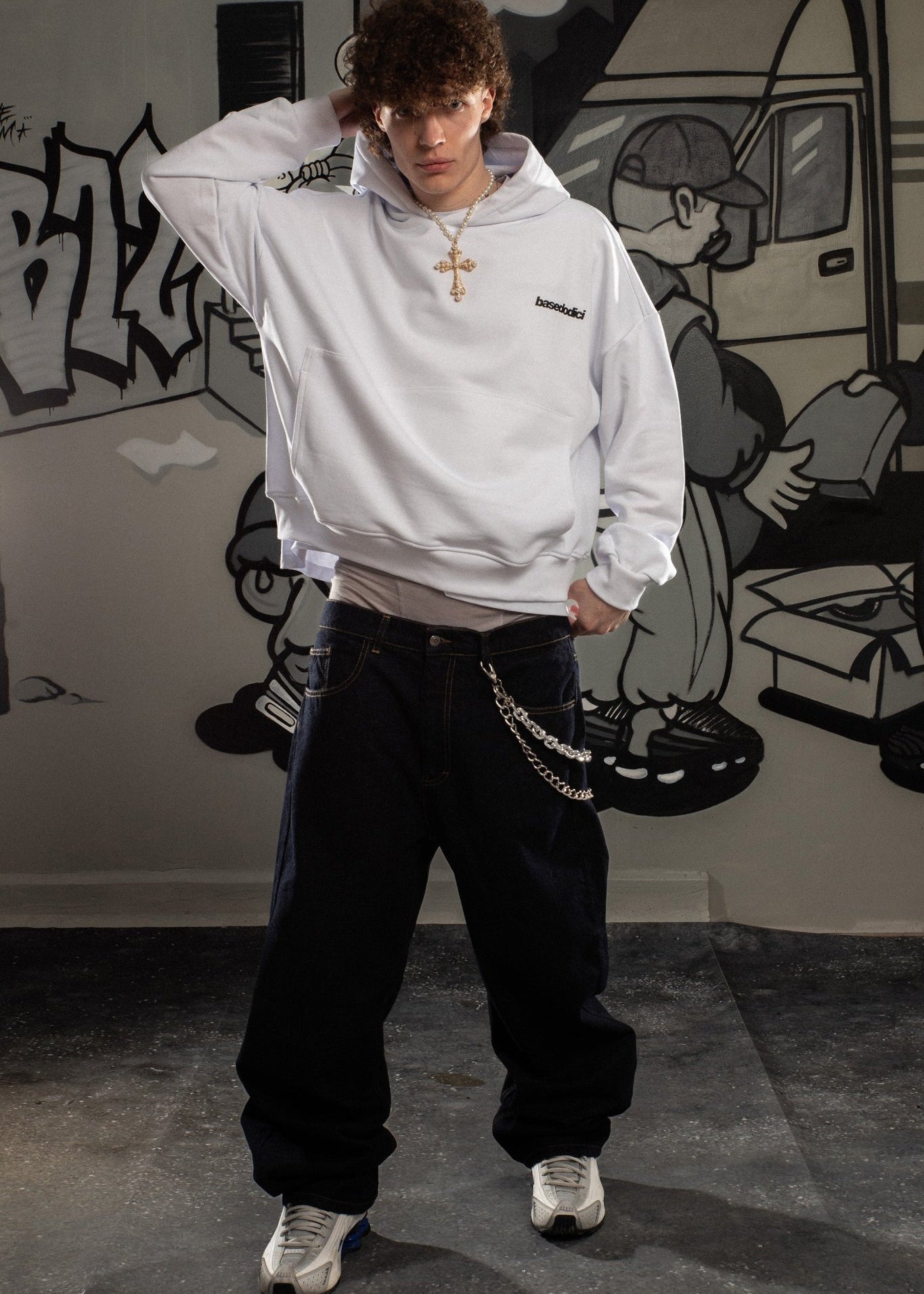 Hoodie "COMFY" FCK White - BASEDODICI®