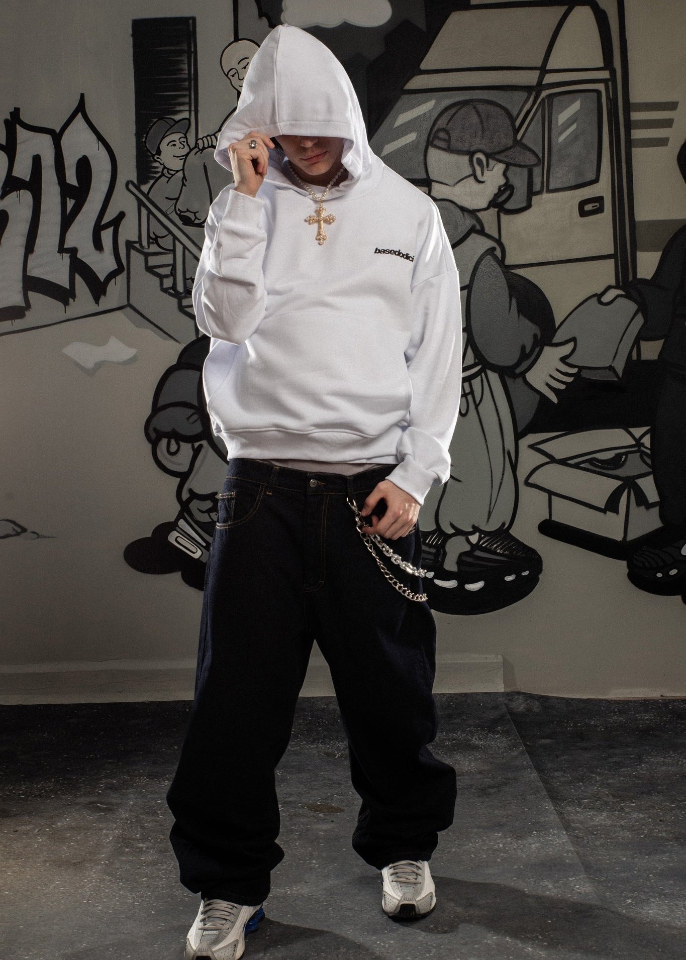 Hoodie "COMFY" FCK White - BASEDODICI®