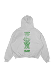 Hoodie "COMFY" FCK White/Green - BASEDODICI®