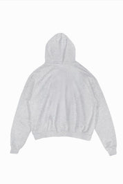 Hoodie "COMFY" Front Logo AshGrey/Blue - BASEDODICI®