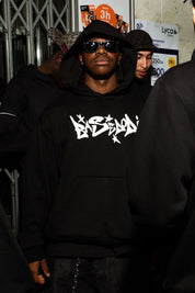 Hoodie "COMFY" Graffiti Black - BASEDODICI®