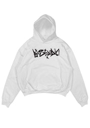 Hoodie "COMFY" Graffiti White - BASEDODICI®