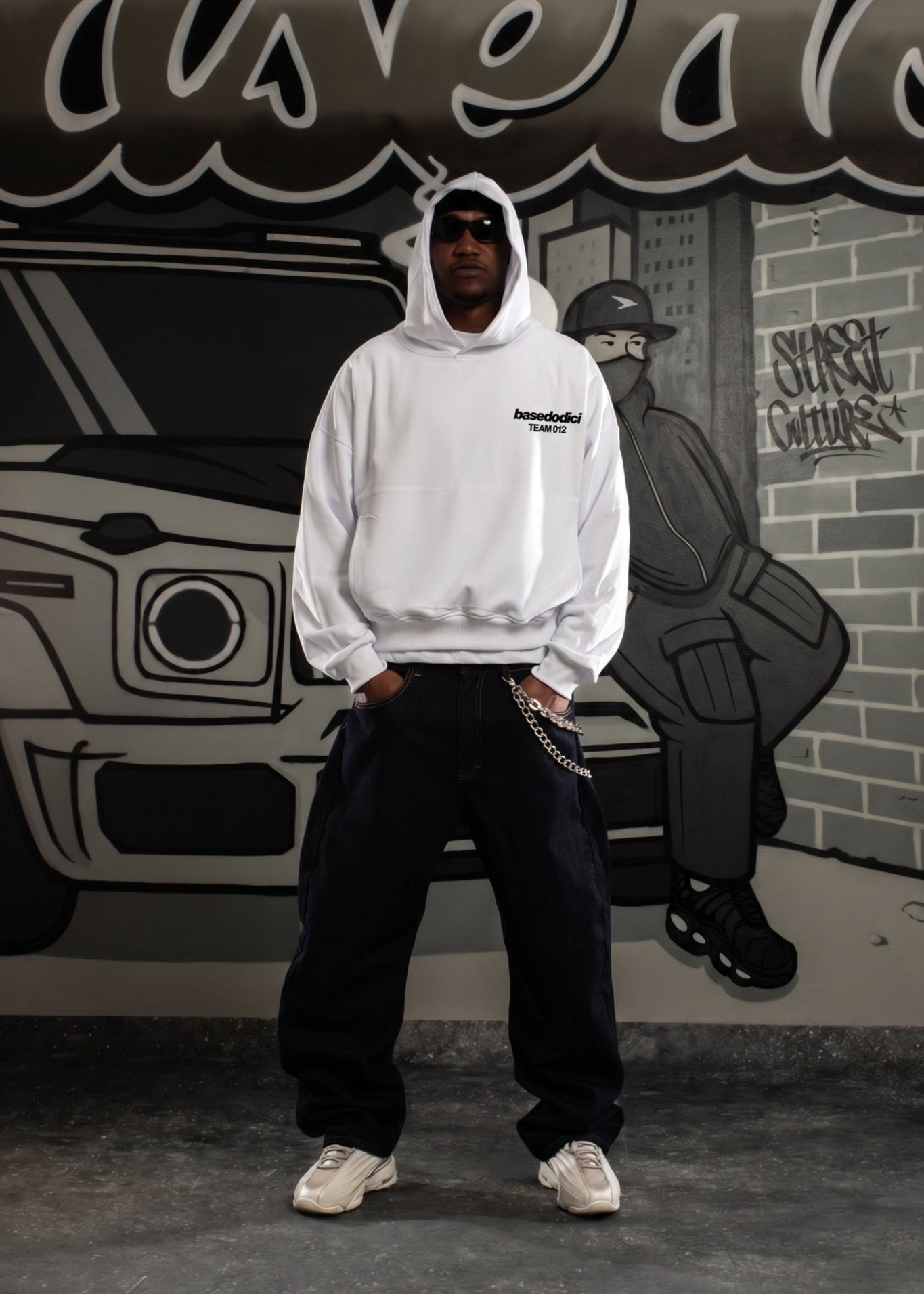 Hoodie "COMFY" Team012 White - BASEDODICI®