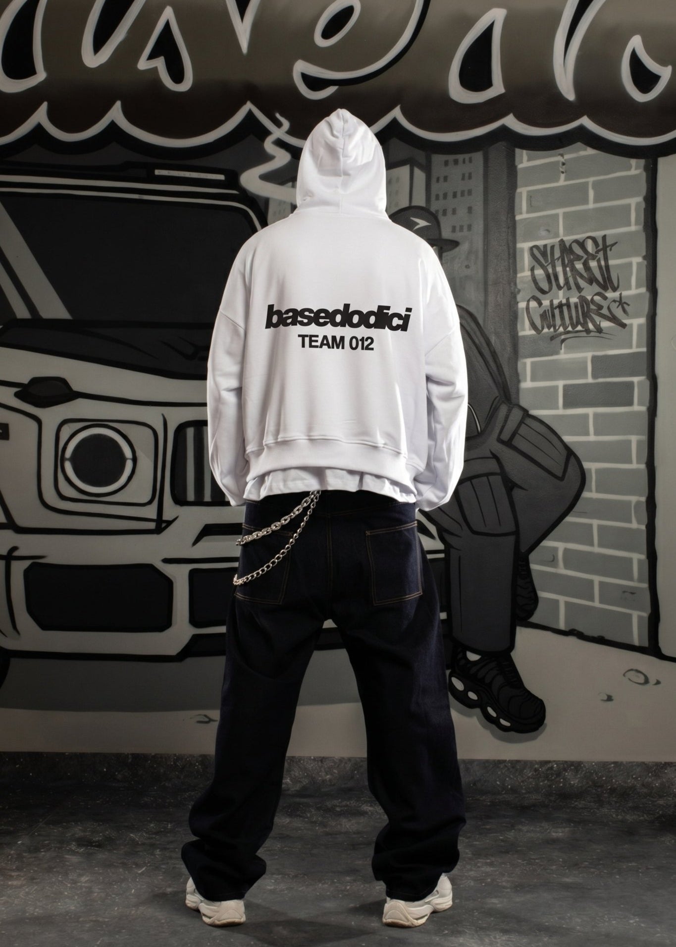 Hoodie "COMFY" Team012 White - BASEDODICI®