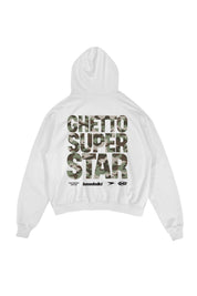 Hoodie "CRUEL SEASON" Ghetto White - BASEDODICI®