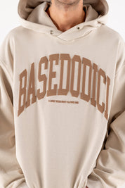 Hoodie "DE LA RUE À LA RUE" ArcLogo Beige - BASEDODICI®