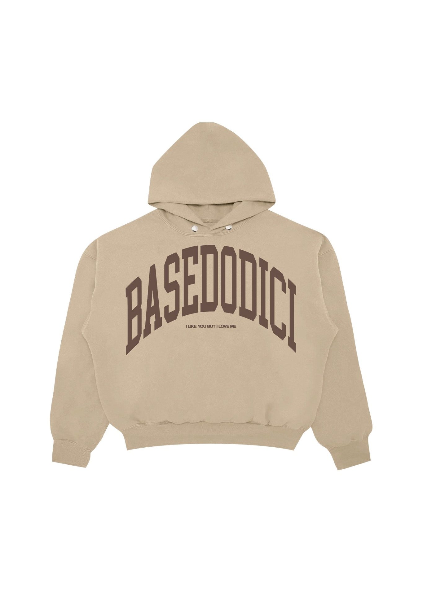 Hoodie "DE LA RUE À LA RUE" ArcLogo Beige - BASEDODICI®