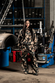 Hoodie "DETROIT" Camo Green - BASEDODICI®