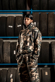 Hoodie "DETROIT" Camo Green - BASEDODICI®