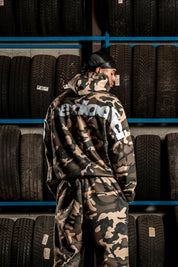 Hoodie "DETROIT" Camo Green - BASEDODICI®