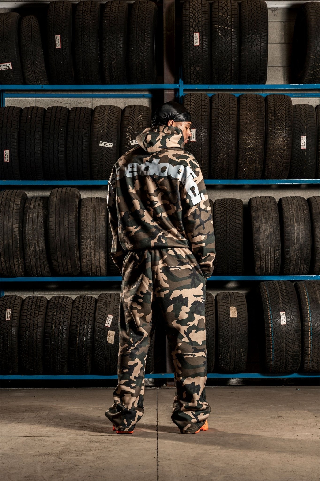 Hoodie "DETROIT" Camo Green - BASEDODICI®