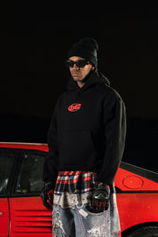 Hoodie "DETROIT" Junkyard Black - BASEDODICI®