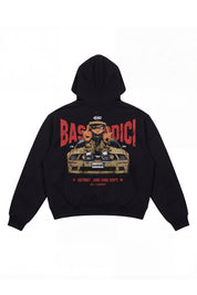 Hoodie "DETROIT" Junkyard Black - BASEDODICI®