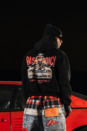 Hoodie "DETROIT" Junkyard Black - BASEDODICI®