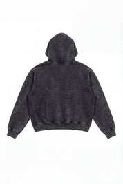 Hoodie "FOR DREAMERS" Logo Stone Washed Dark - BASEDODICI®