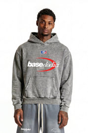 Hoodie "FOR DREAMERS" Logo Stone Washed Light - BASEDODICI®