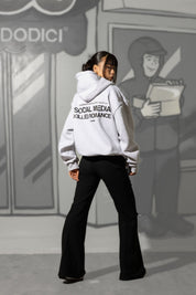 Hoodie "KILLED ROMANCE" AshGrey/Black - BASEDODICI®