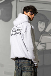 Hoodie "KILLED ROMANCE" AshGrey/Black - BASEDODICI®