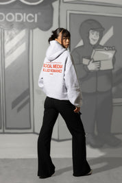 Hoodie "KILLED ROMANCE" AshGrey/Red - BASEDODICI®
