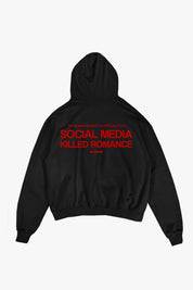 Hoodie "KILLED ROMANCE" Black/Red - BASEDODICI®