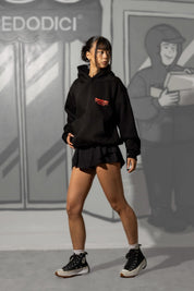Hoodie "KILLED ROMANCE" Black/Red - BASEDODICI®