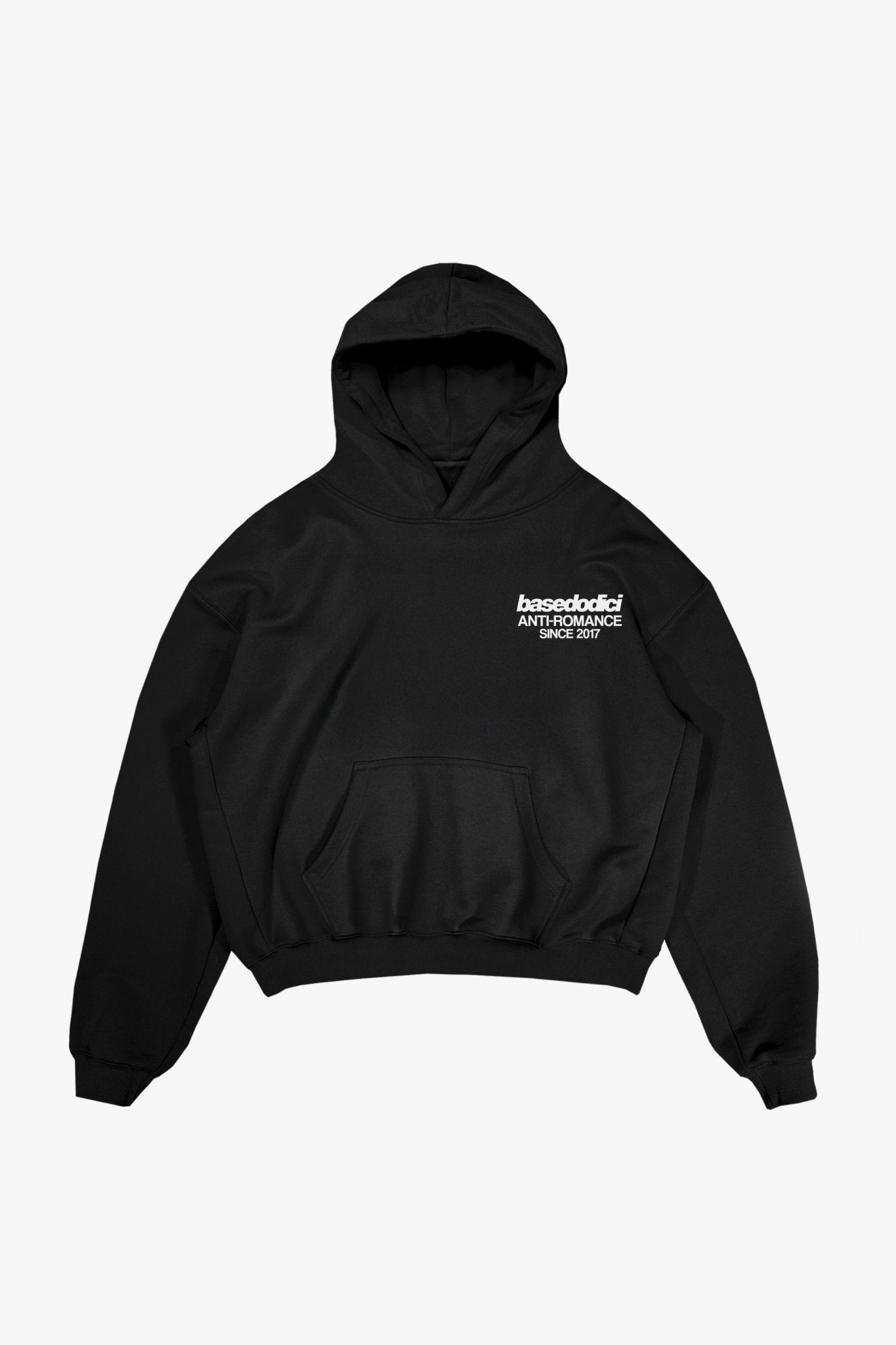Hoodie "KILLED ROMANCE" Black/White - BASEDODICI®