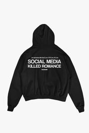 Hoodie "KILLED ROMANCE" Black/White - BASEDODICI®