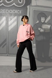 Hoodie "KILLED ROMANCE" Pink/Black - BASEDODICI®