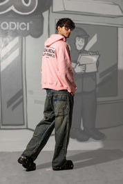 Hoodie "KILLED ROMANCE" Pink/Black - BASEDODICI®