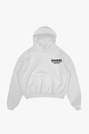 Hoodie "KILLED ROMANCE" White/Black - BASEDODICI®