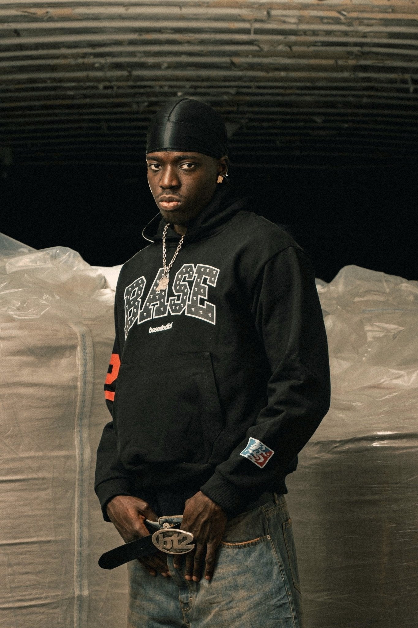Hoodie "LAST DELIVERY" BASE Black - BASEDODICI®