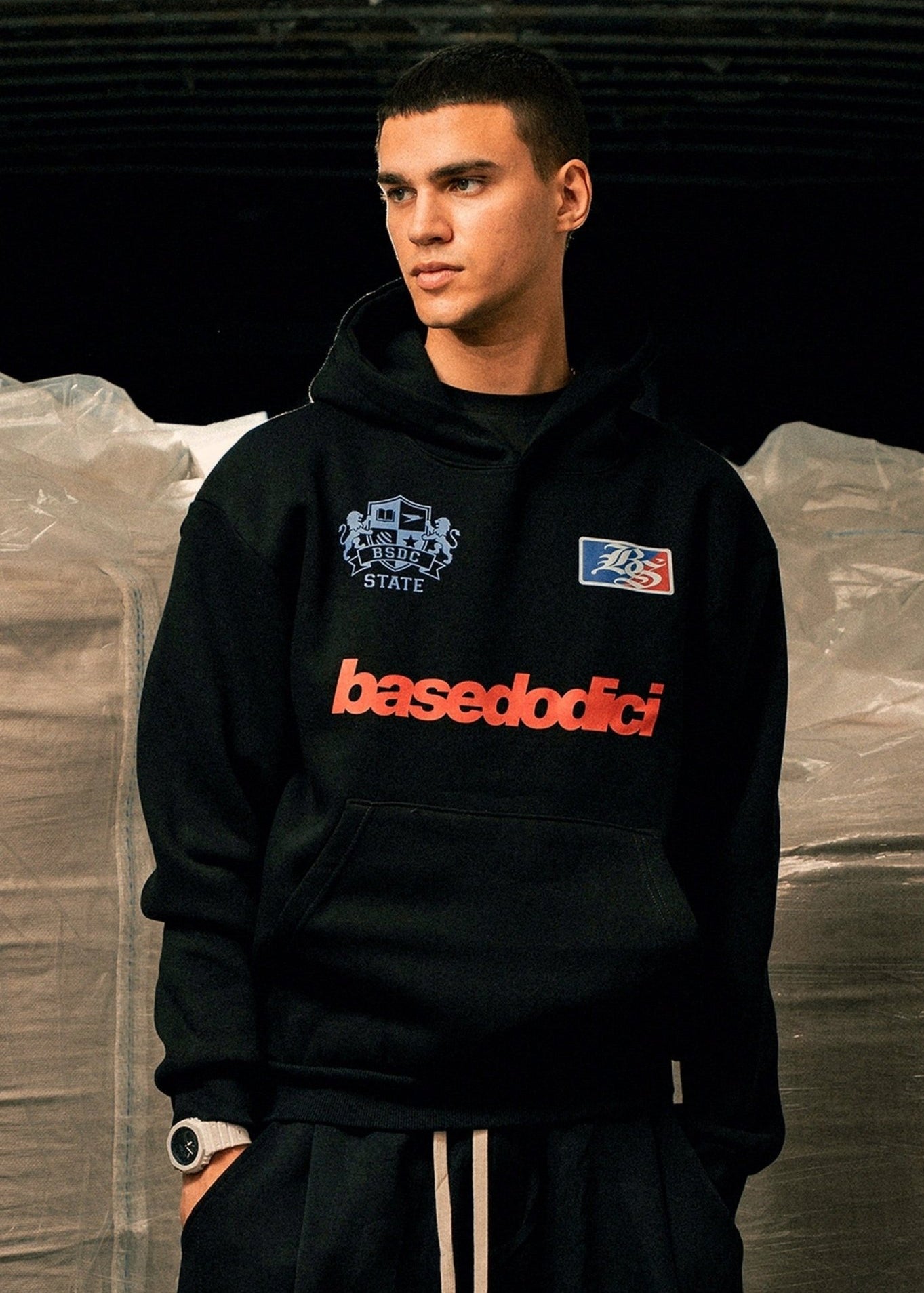 Hoodie "LAST DELIVERY" Team12 Black - BASEDODICI®