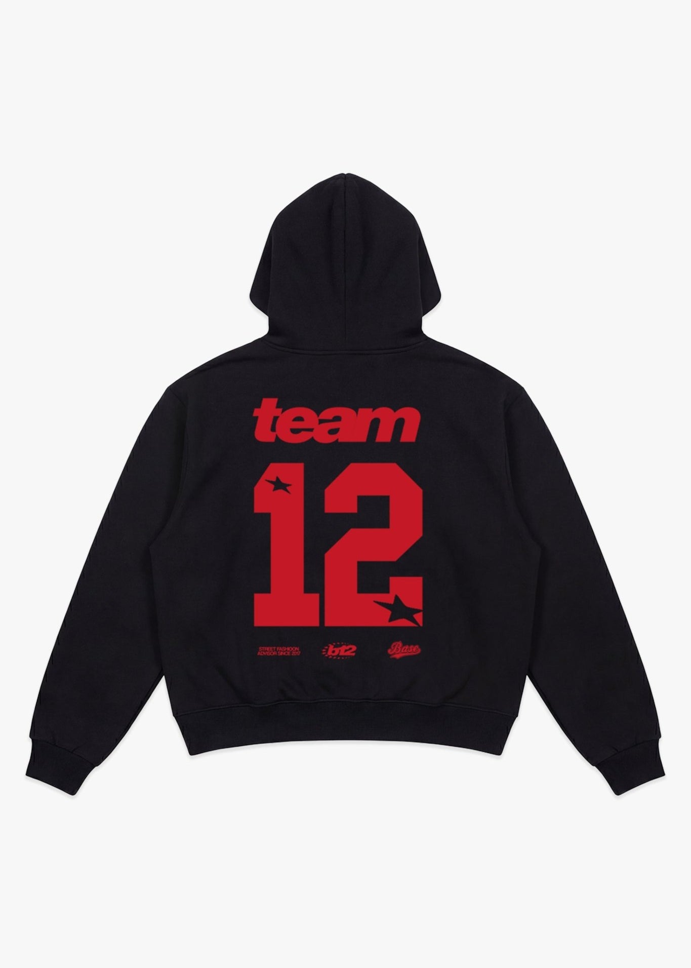 Hoodie "LAST DELIVERY" Team12 Black - BASEDODICI®