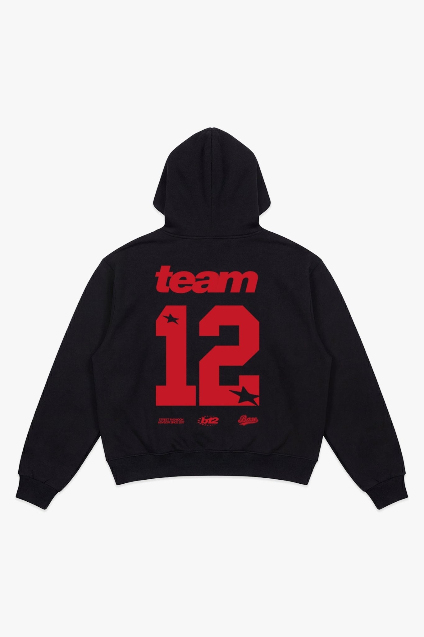 Hoodie "LAST DELIVERY" Team12 Black - BASEDODICI®