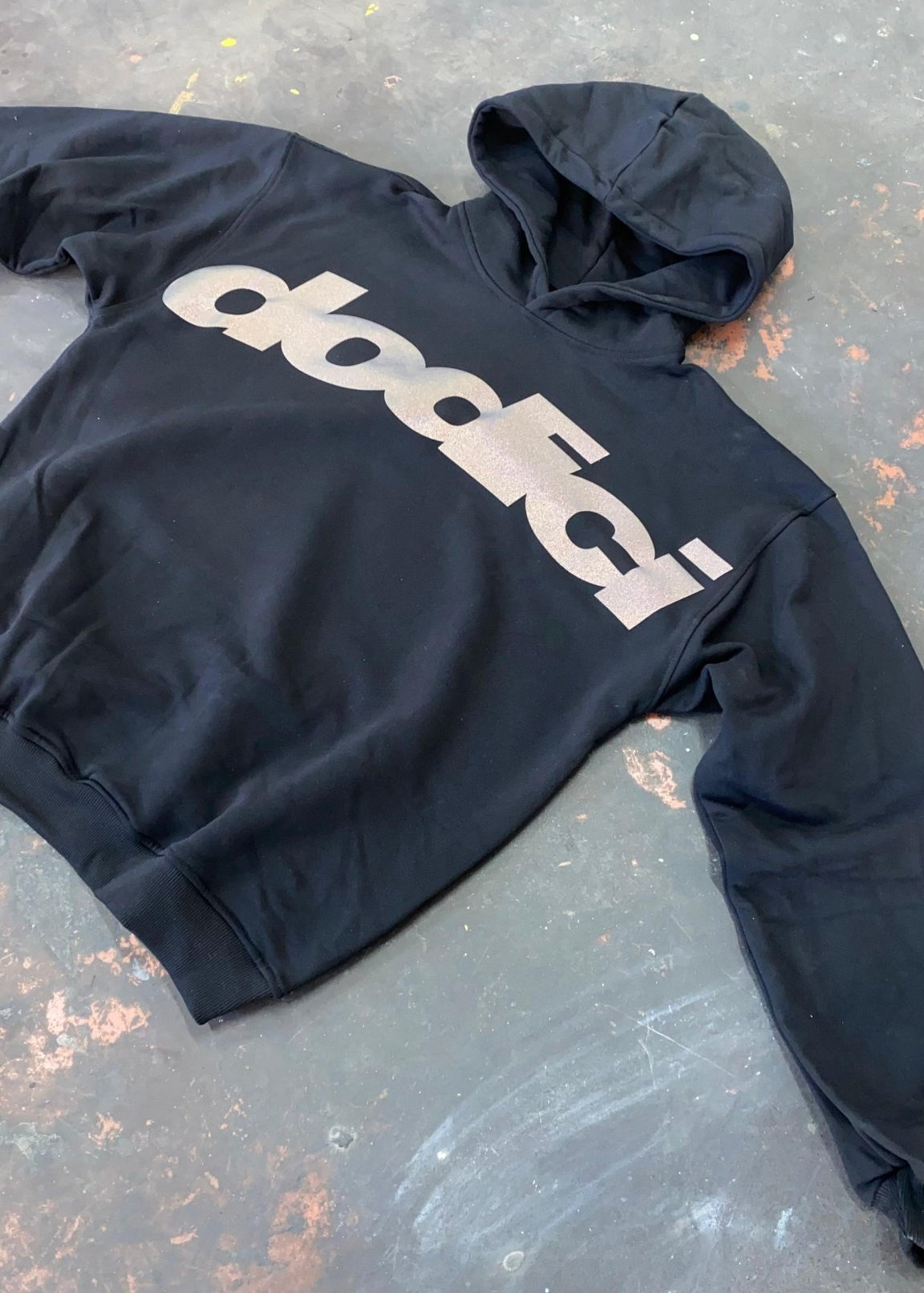 Hoodie "REFLECTIVE" ArcLogo Black - BASEDODICI®