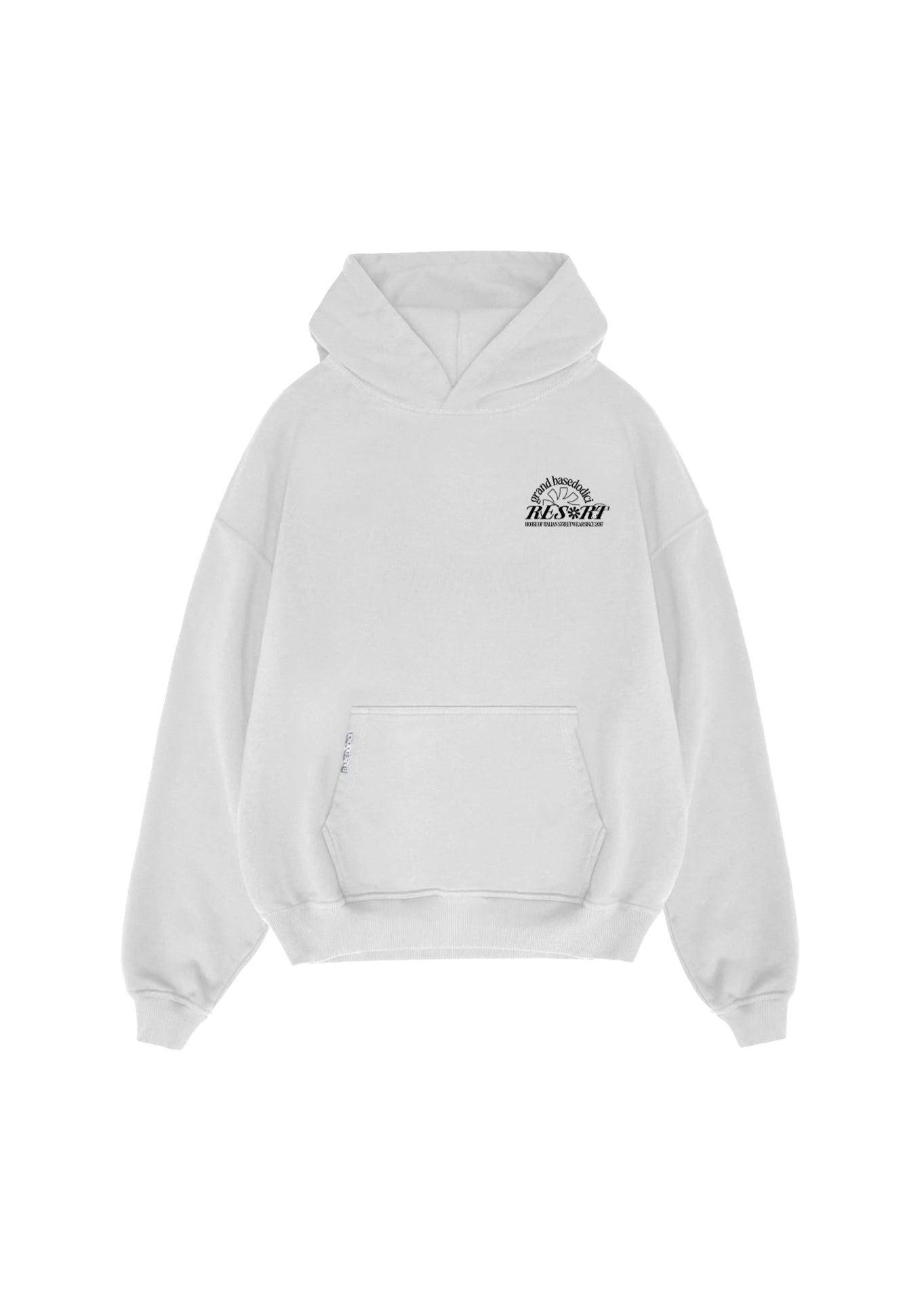 Hoodie “RESORT” Grand Resort White - BASEDODICI®