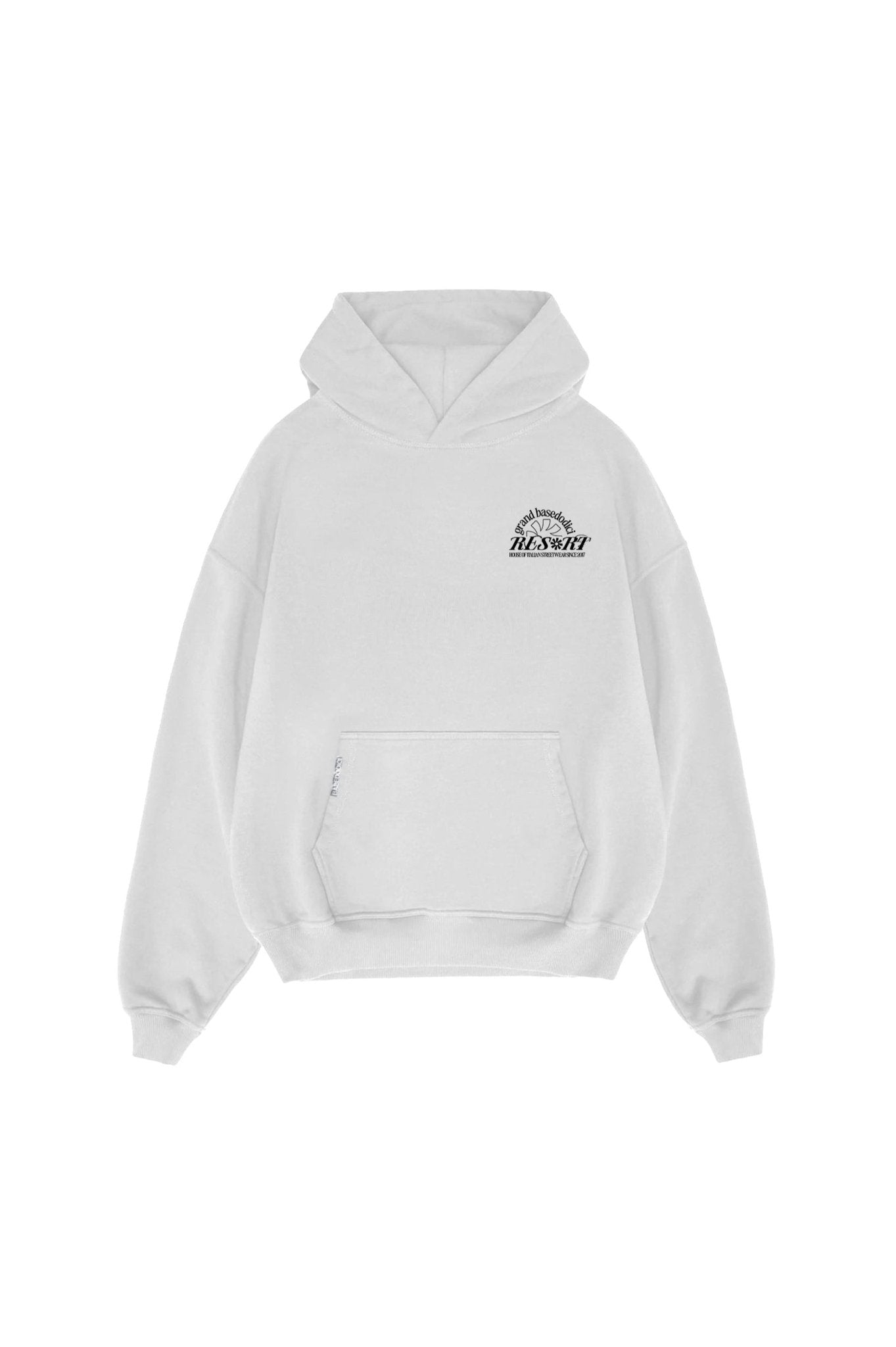 Hoodie “RESORT” Grand Resort White - BASEDODICI®