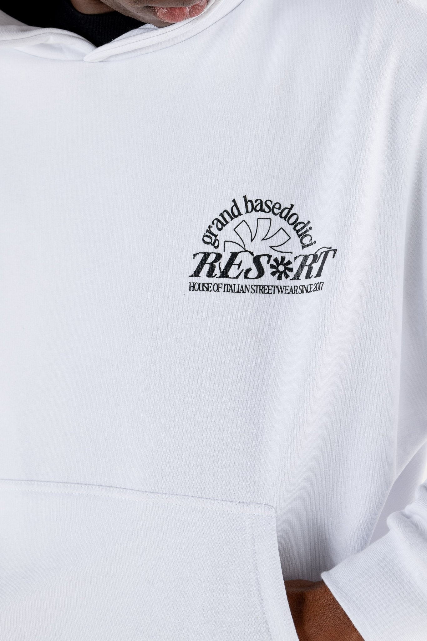Hoodie “RESORT” Grand Resort White - BASEDODICI®