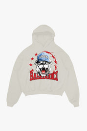 Hoodie "RUDEBOY LDN" Bull White - BASEDODICI®