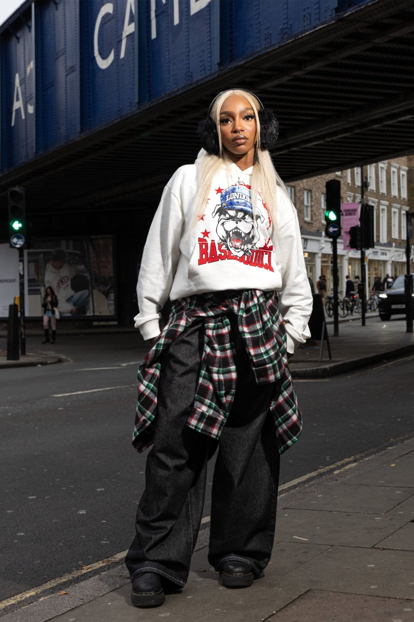 Hoodie "RUDEBOY LDN" Bull White - BASEDODICI®