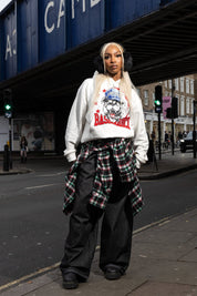 Hoodie "RUDEBOY LDN" Bull White - BASEDODICI®