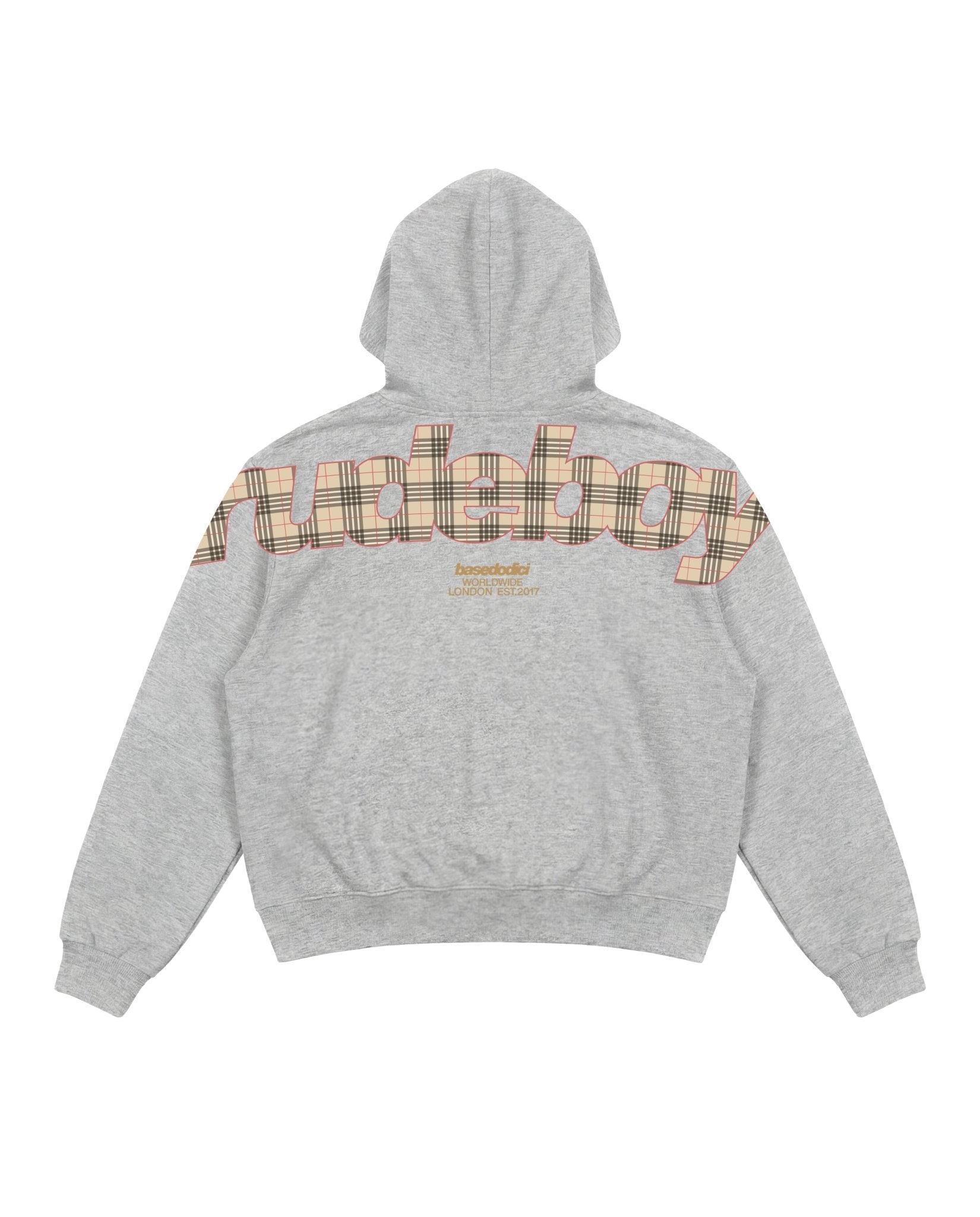Hoodie "RUDEBOY LDN" BURBY AshGrey - BASEDODICI®