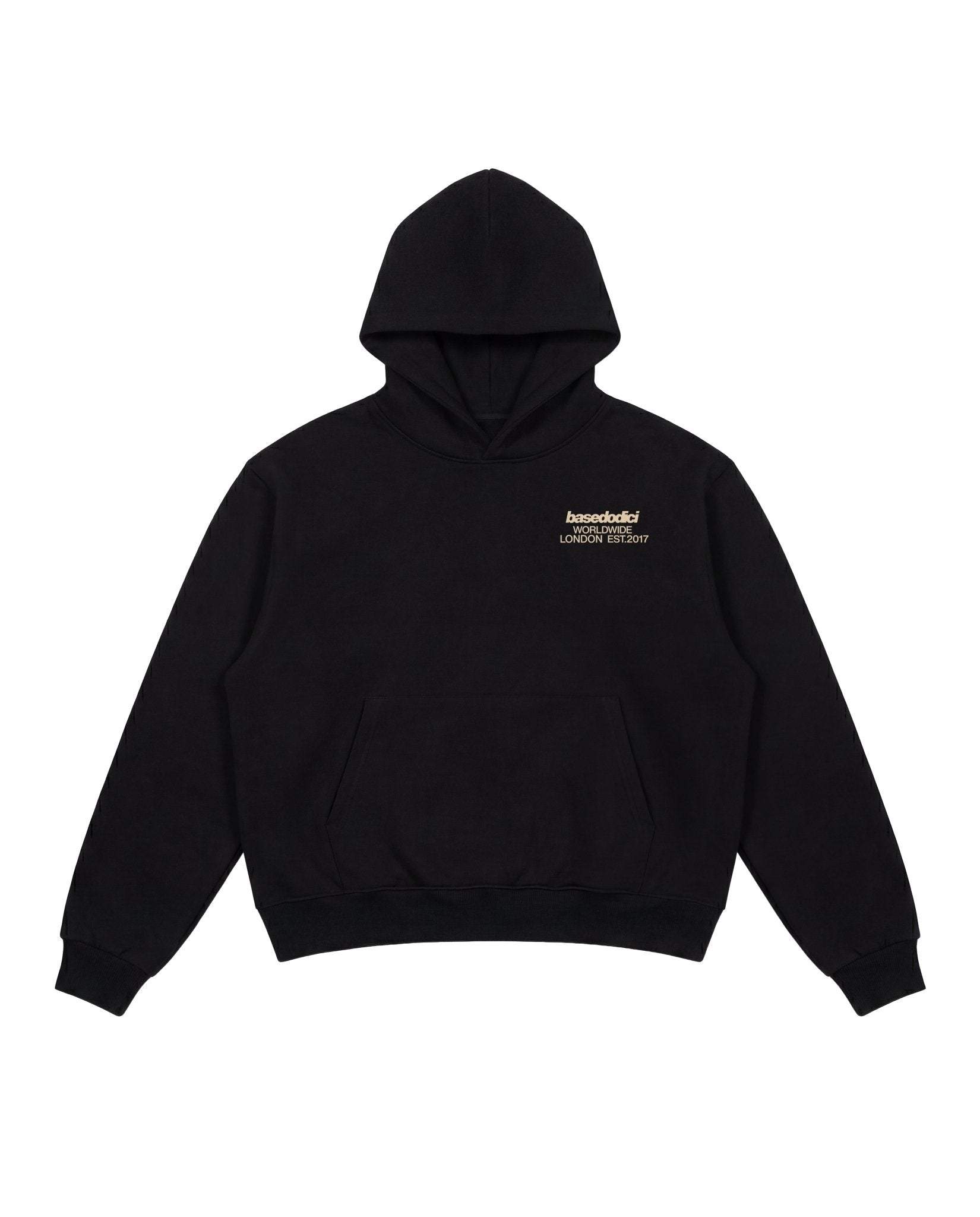 Hoodie "RUDEBOY LDN" BURBY Black - BASEDODICI®