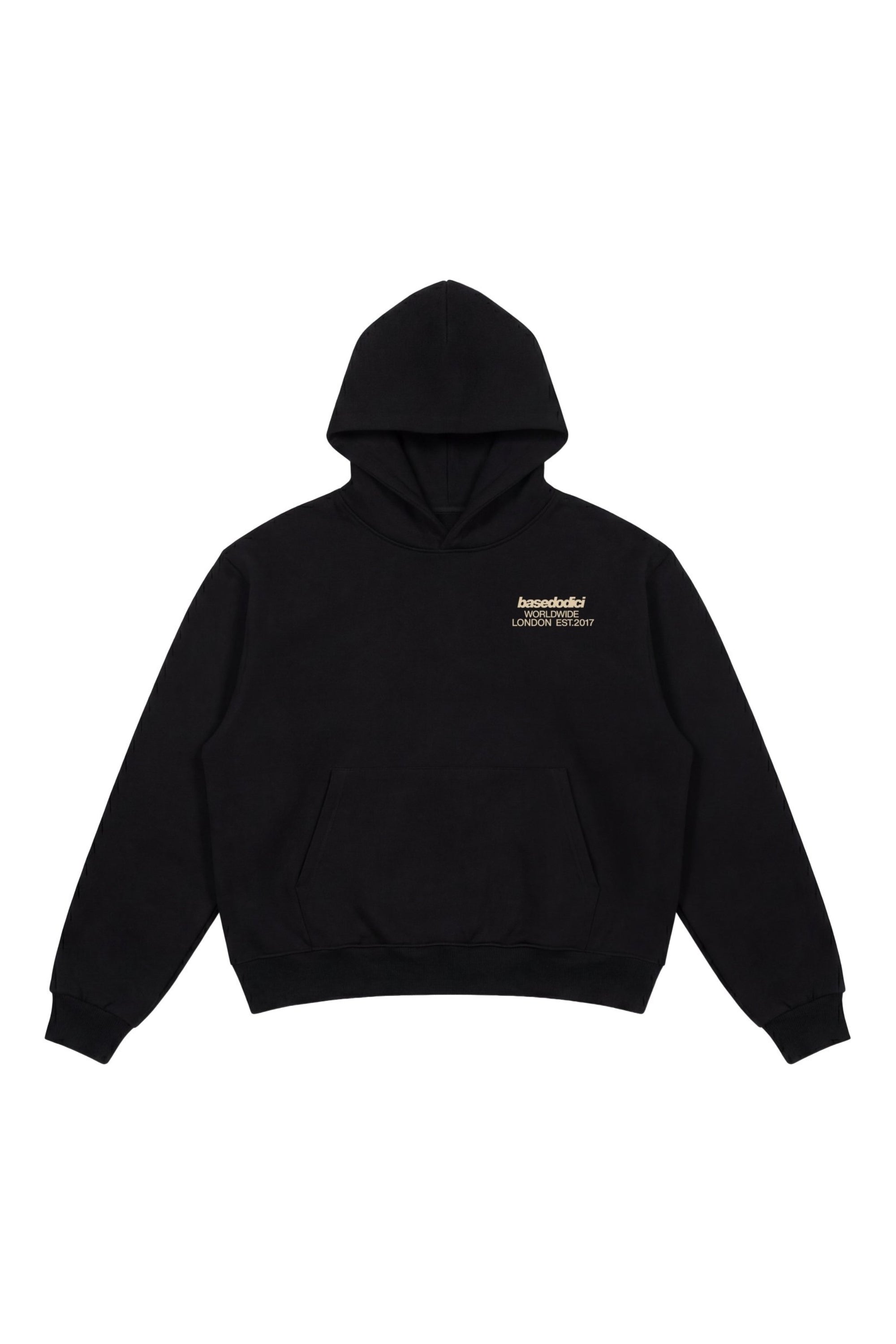 Hoodie "RUDEBOY LDN" BURBY Black