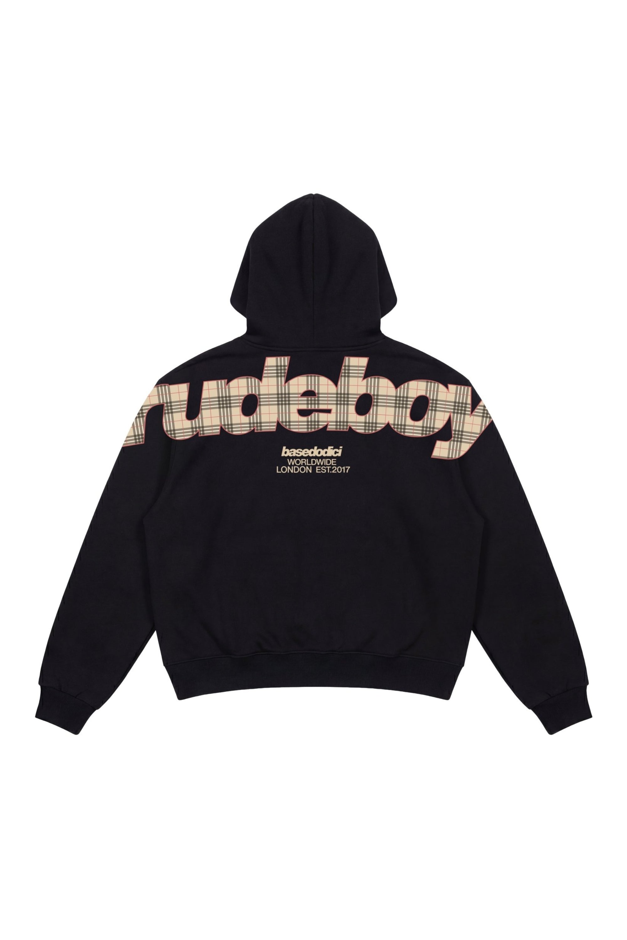 Hoodie "RUDEBOY LDN" BURBY Black