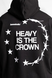 Hoodie "RUDEBOY LDN" Crown Black - BASEDODICI®
