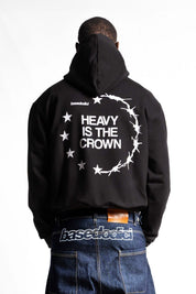 Hoodie "RUDEBOY LDN" Crown Black - BASEDODICI®